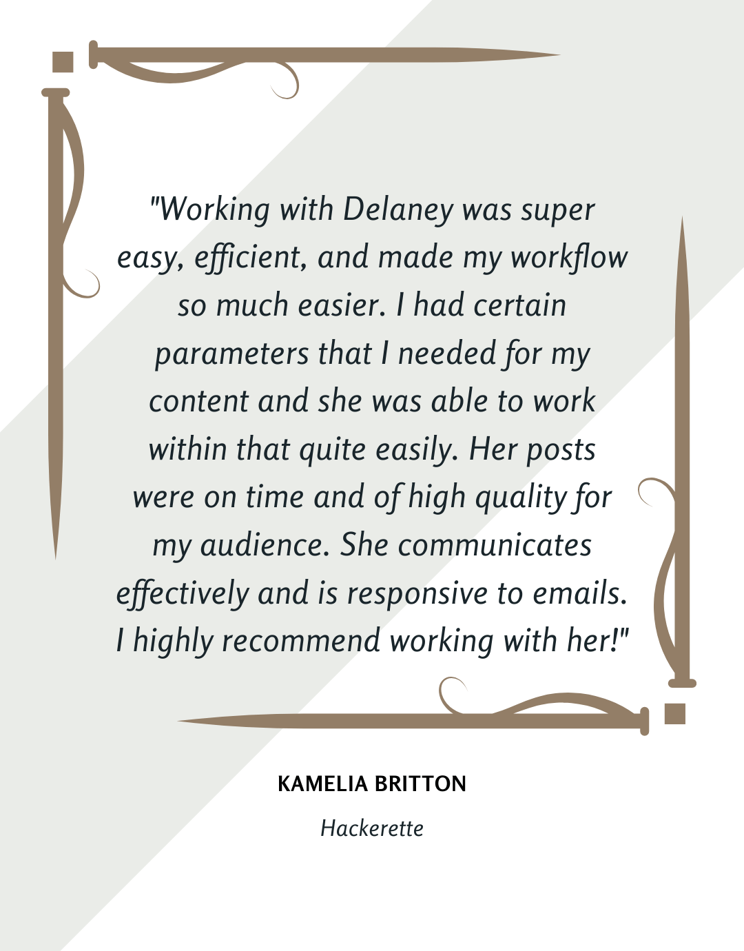 Hackerette Testimonial